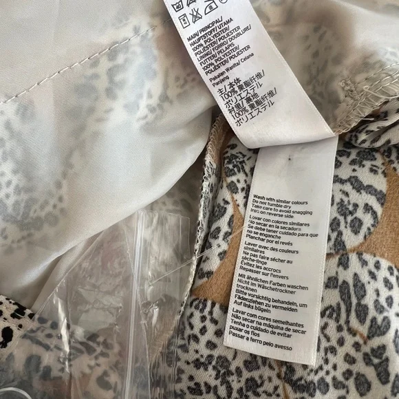 NEW TopShop Animal Print Leopard Trouser Pants Ankle Ruffle Frill Hem Size US 6‎ - Picture 2 of 6